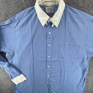 VTG Stenstroms University Line Sweden Tab Collar 16 Contrast Collar Cotton Blue